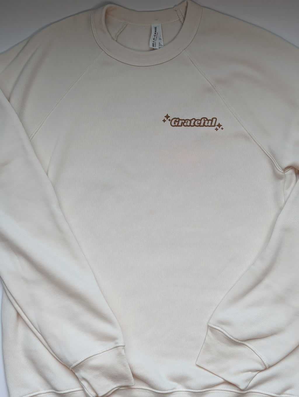 'Gratitude changes everything!' Raglan Sleeve Crewneck Sweatshirt