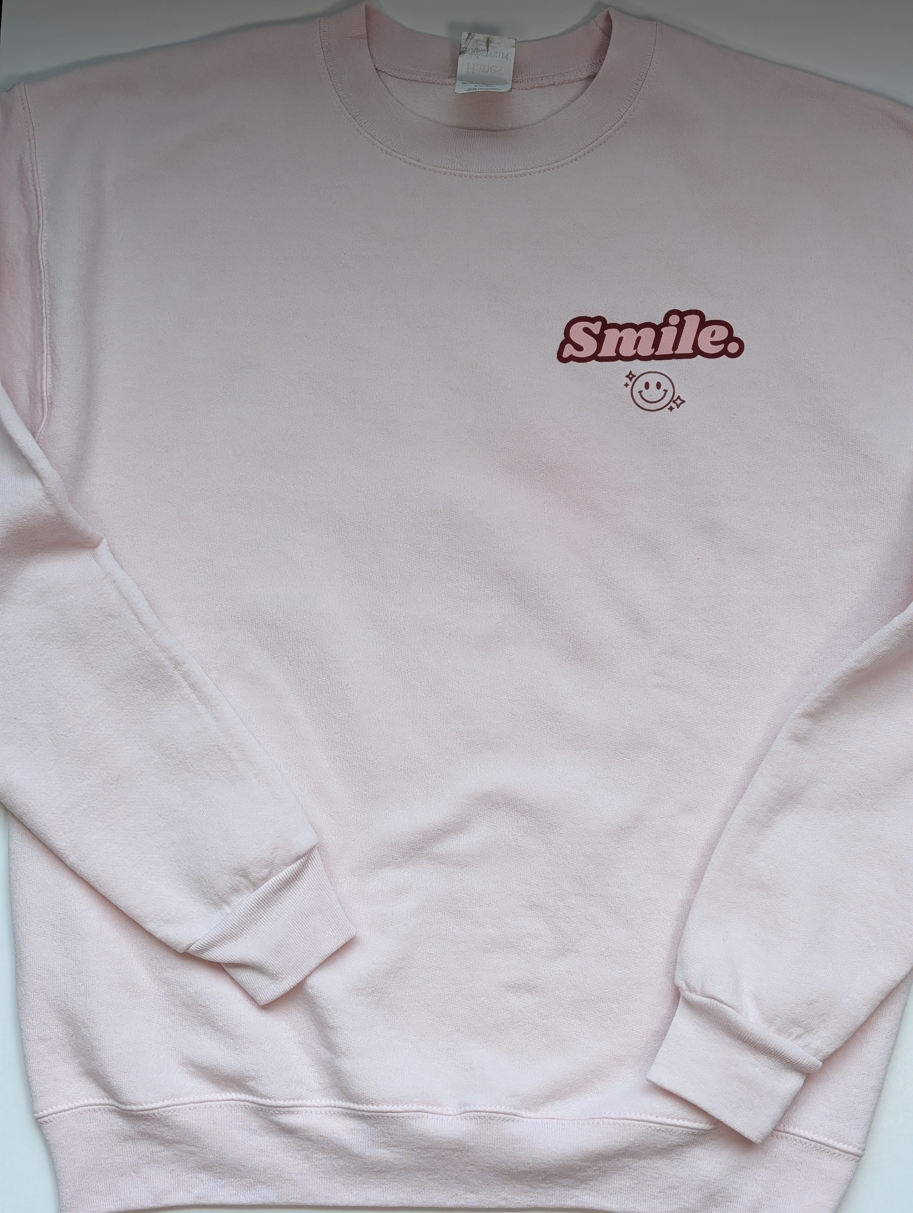 'Smile. Life is supposed to be fun!' Crewneck Sweatshirt