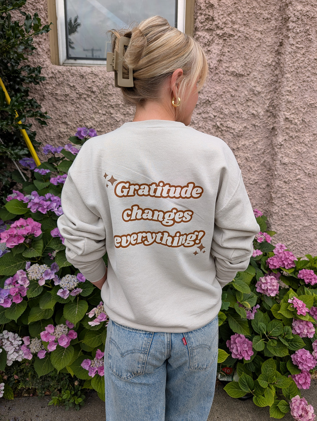 'Gratitude changes everything!' Crewneck Sweatshirt