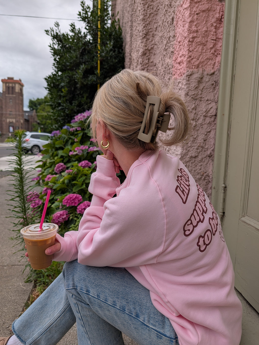 SALE. 'Smile. Life is supposed to be fun!' Raglan Sleeve Crewneck - XL