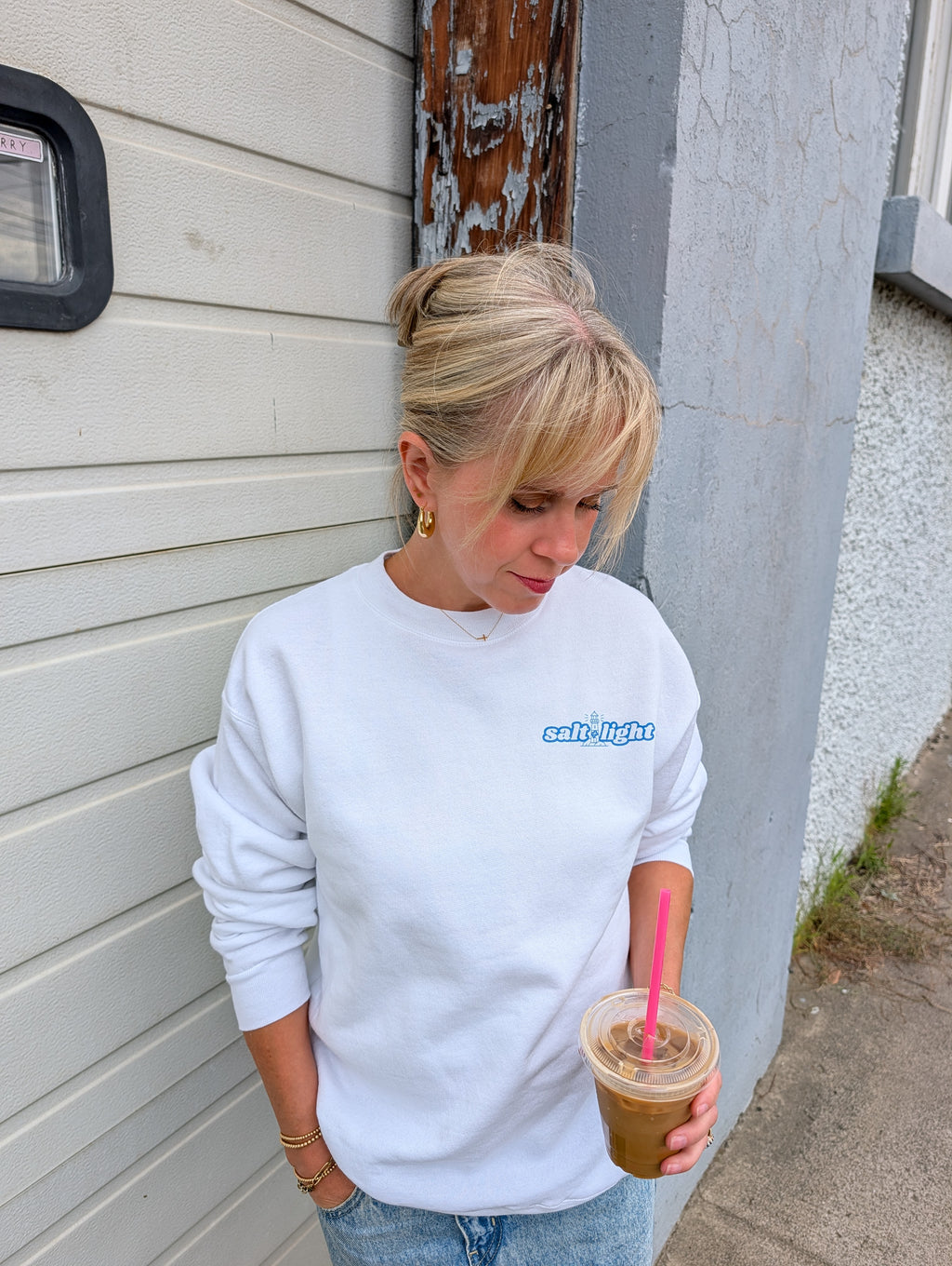 'Salt + Light' Crewneck Sweatshirt